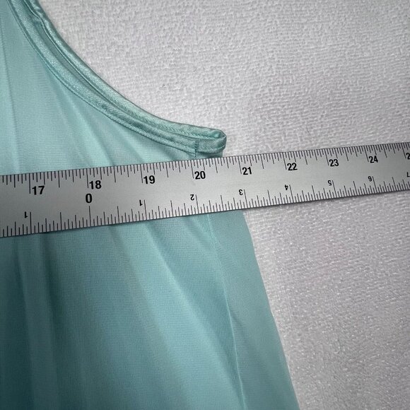 Vintage Vanity Fair Nightie Blue Sleeveless Nylon Nightgown LG USA - Picture 12 of 14
